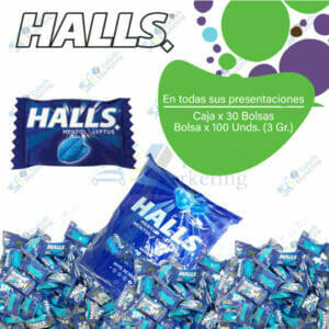 Halls Mentho Lyptus Caramelo Duro Caja Ec 30x100x3g