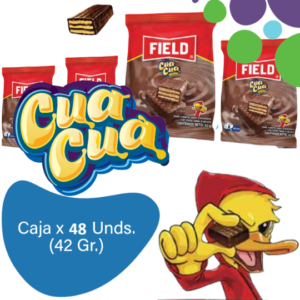 Field Cua Cua Minis Wafer Galletas de Chocolate con Vainilla Caja EC 48u x 42 g